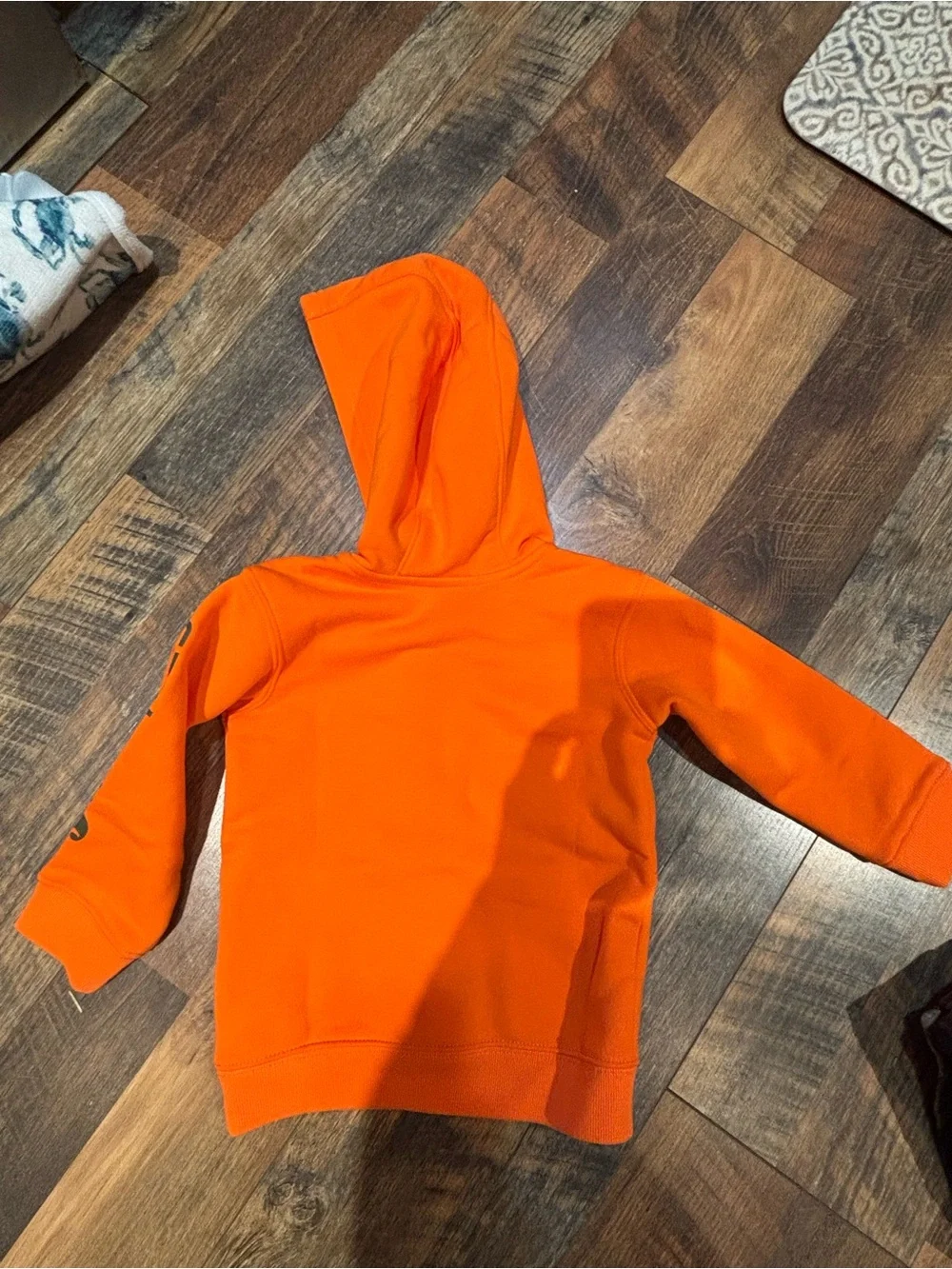 Carhartt hunter orange hoodie child size 18 months